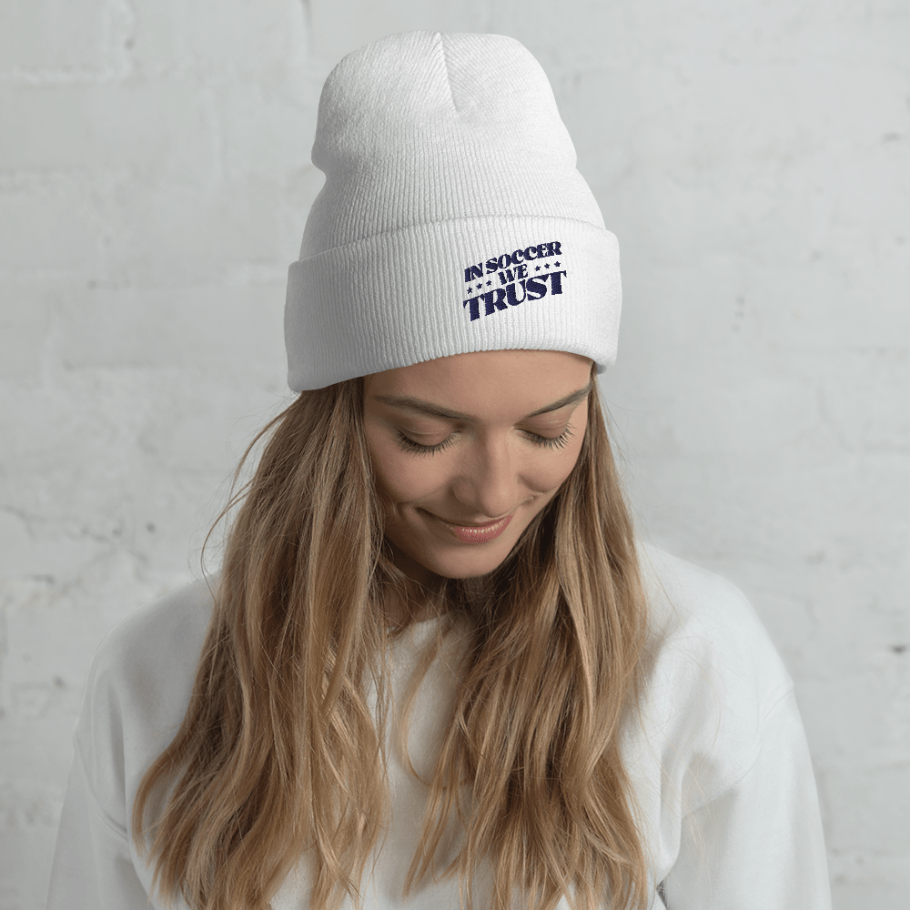 In Soccer We Trust Podcast Key Art Cuffed Beanie - Paramount Shop