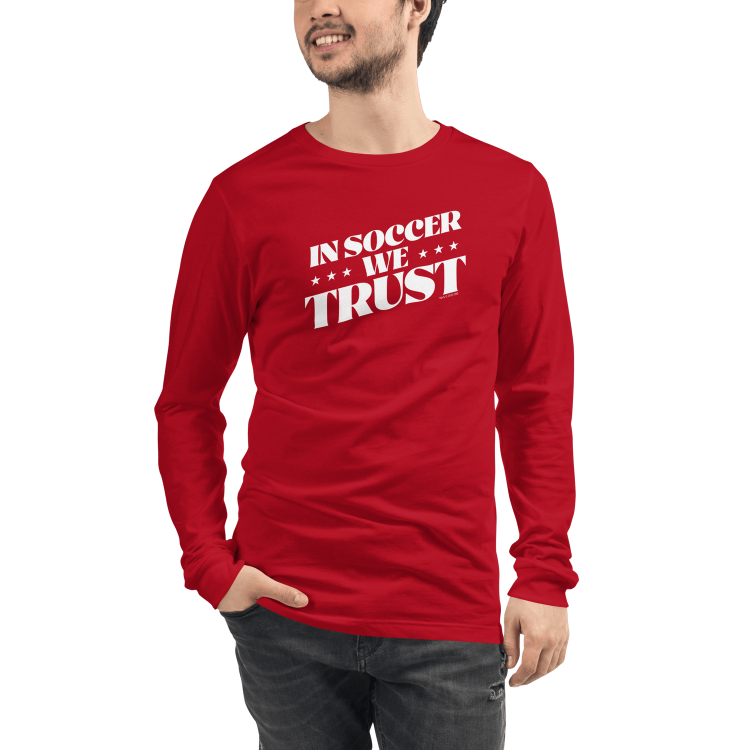 In Soccer We Trust Podcast Logo Adult Long Sleeve T - Shirt - Paramount Shop