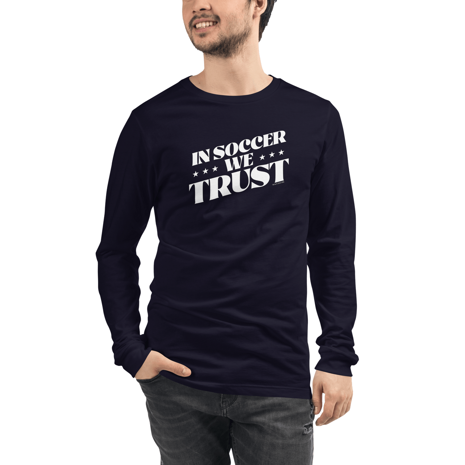 In Soccer We Trust Podcast Logo Adult Long Sleeve T - Shirt - Paramount Shop