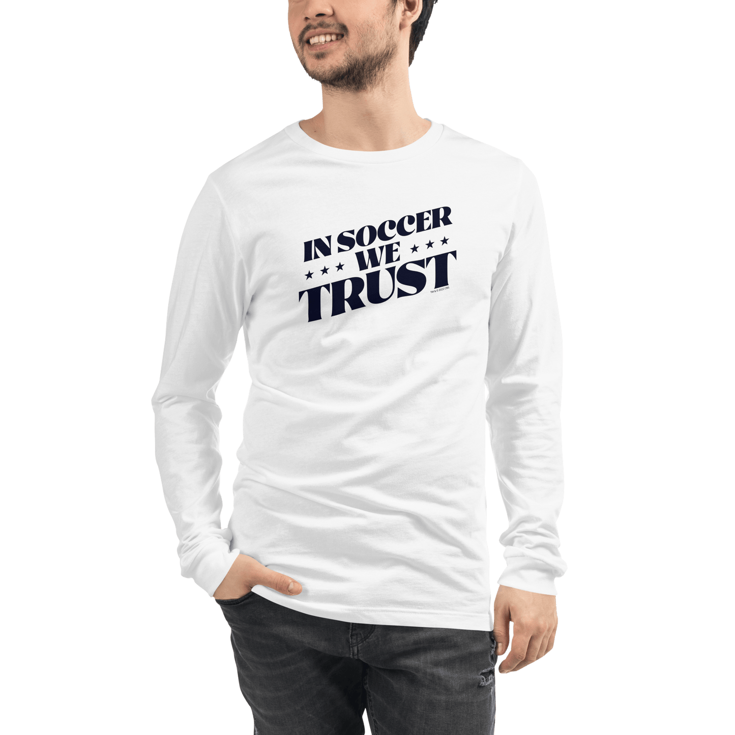 In Soccer We Trust Podcast Logo Adult Long Sleeve T - Shirt - Paramount Shop