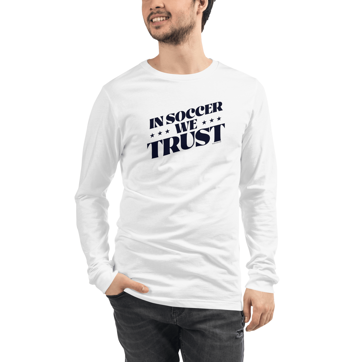 In Soccer We Trust Podcast Logo Adult Long Sleeve T - Shirt - Paramount Shop