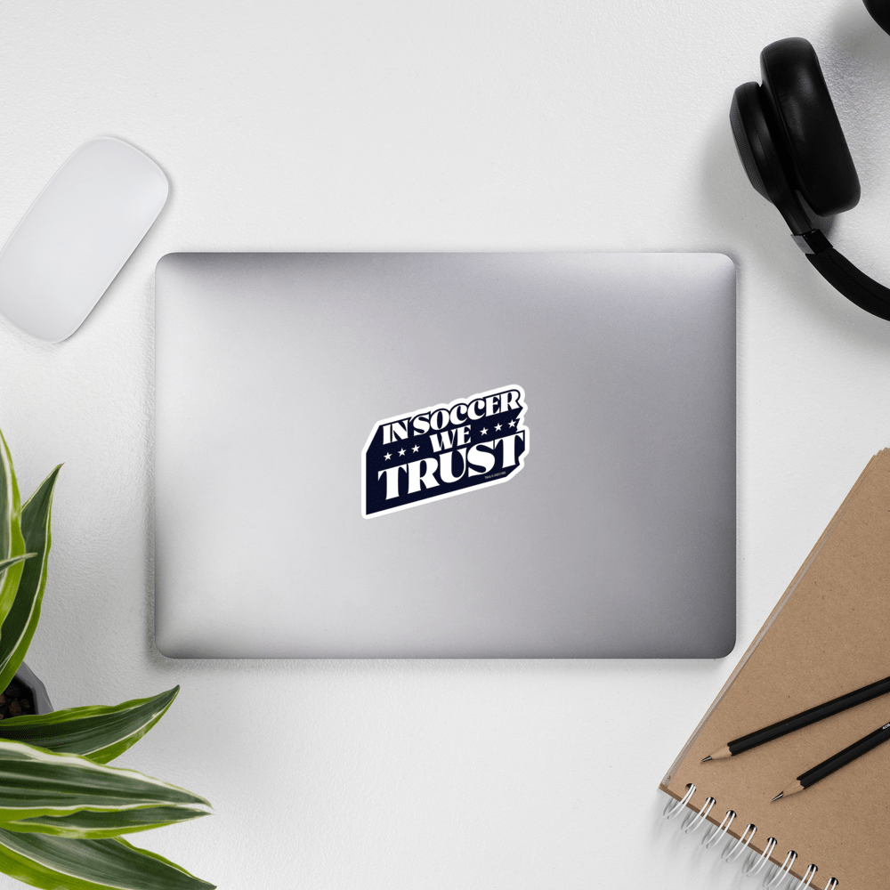 In Soccer We Trust Podcast Logo Die Cut Sticker - Paramount Shop