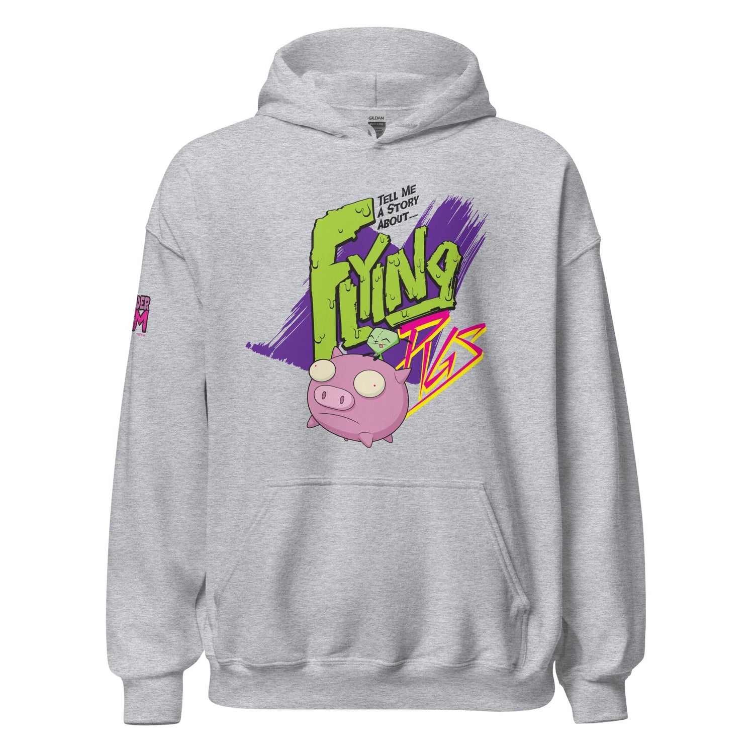 Invader Zim Flying Pigs Adult Hooded Sweatshirt - Paramount Shop