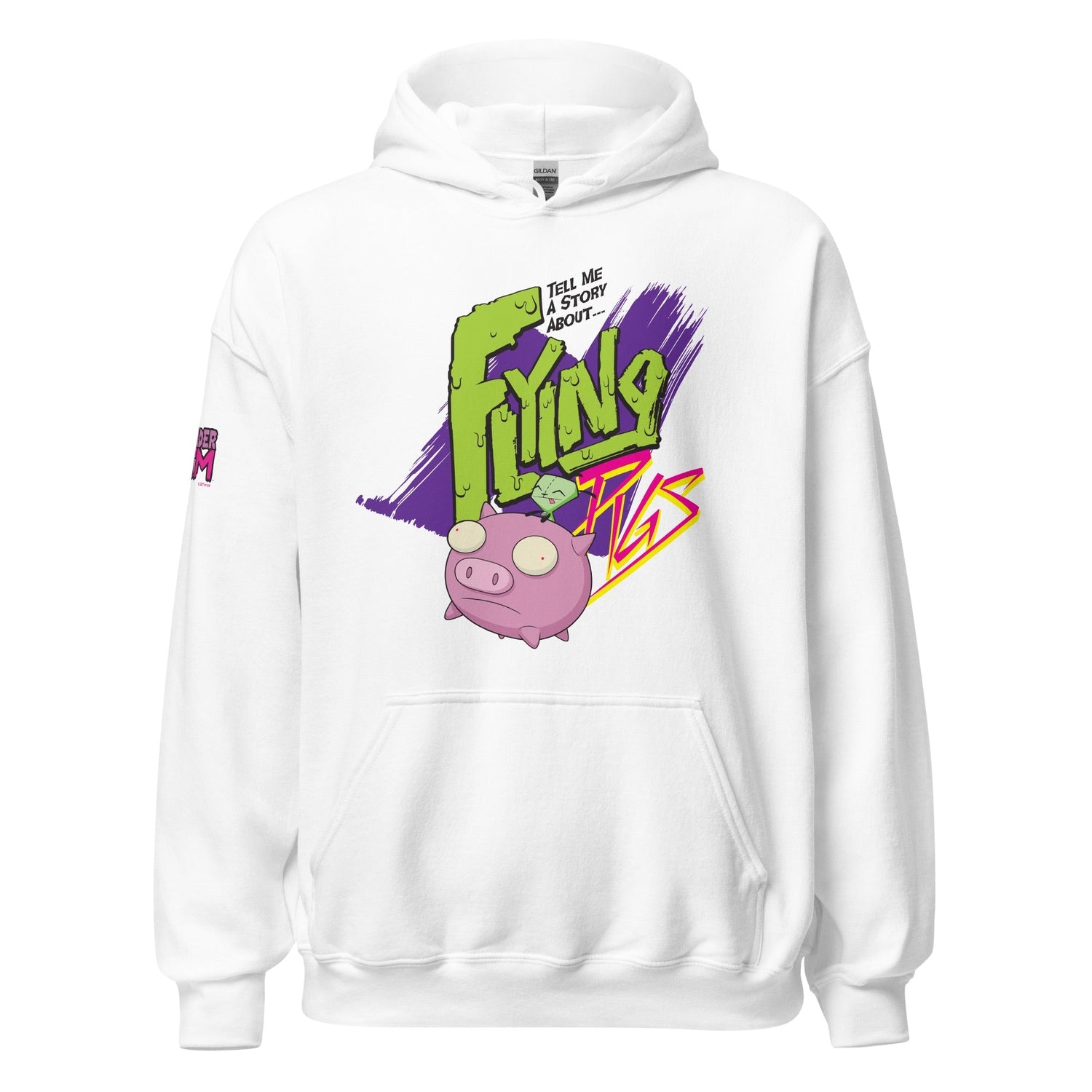 Invader Zim Flying Pigs Adult Hooded Sweatshirt - Paramount Shop