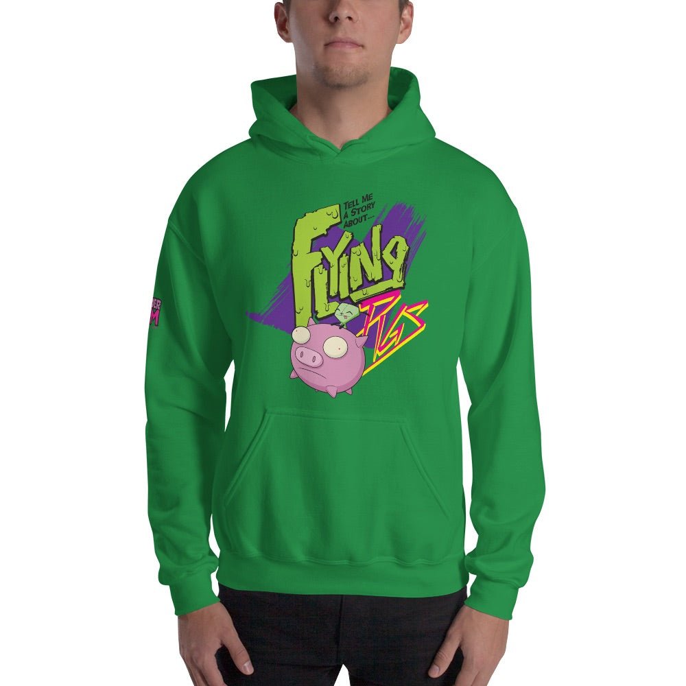 Invader Zim Flying Pigs Adult Hooded Sweatshirt - Paramount Shop