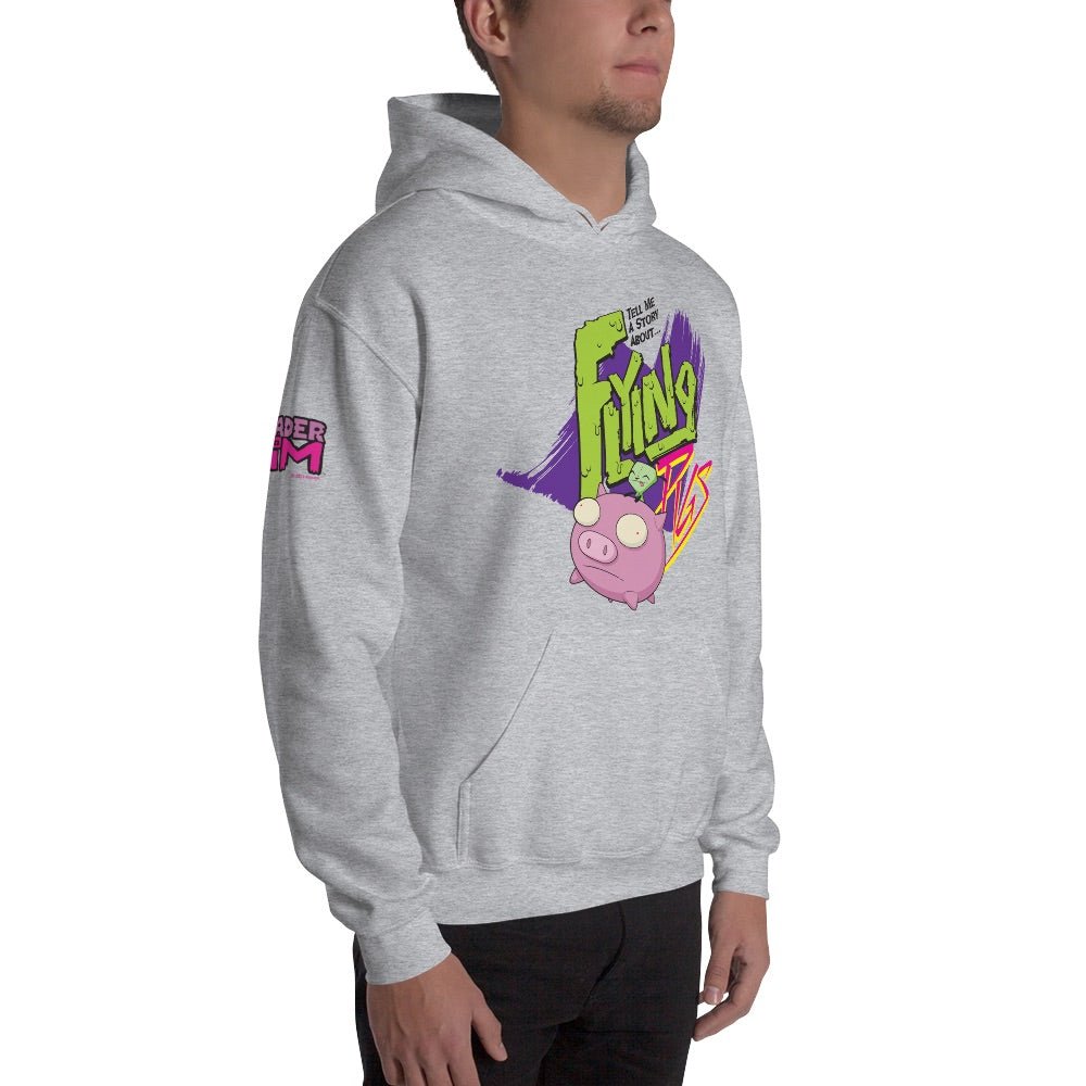 Invader Zim Flying Pigs Adult Hooded Sweatshirt - Paramount Shop