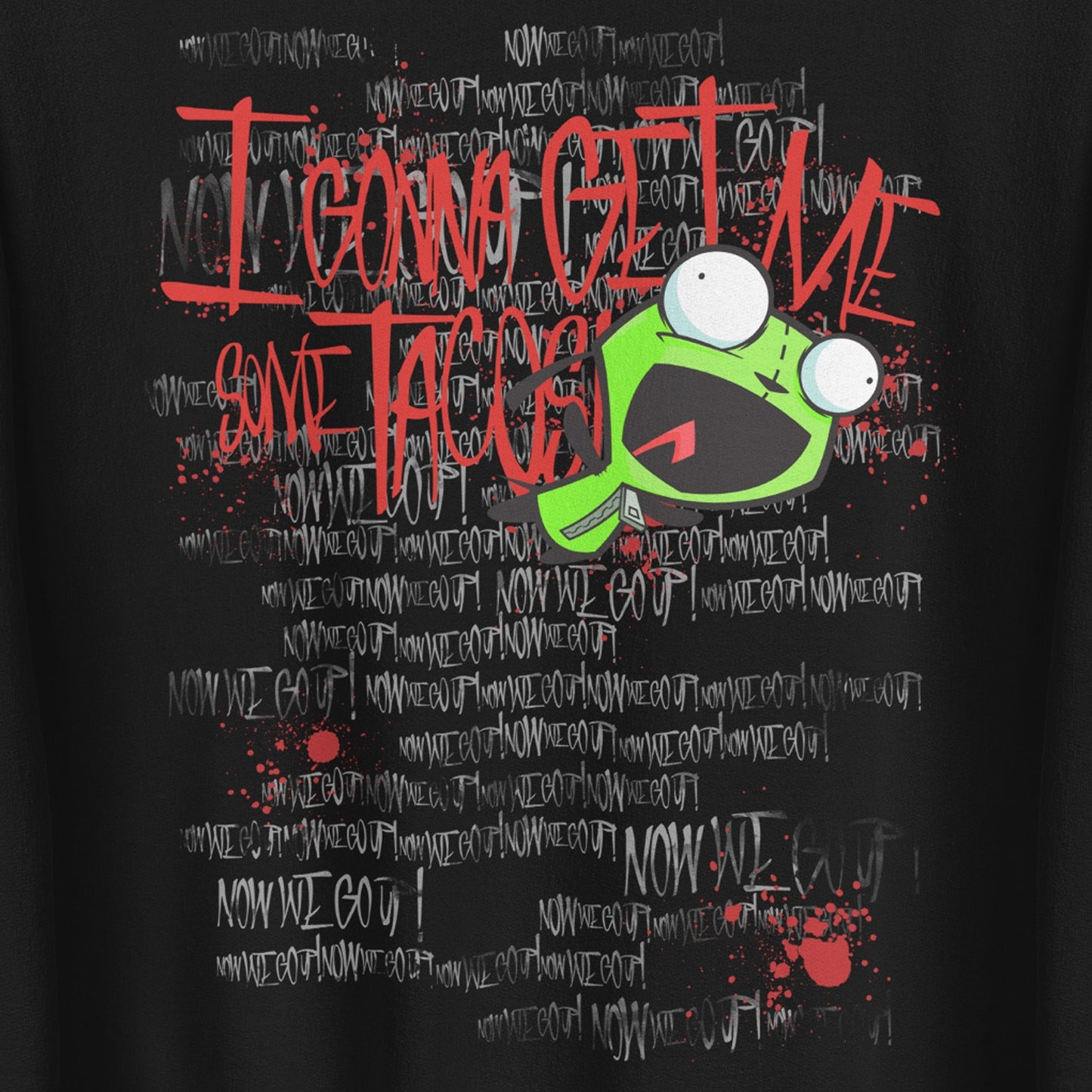 Invader Zim Gonna Get Me Some Tacos Adult Crewneck Sweatshirt - Paramount Shop