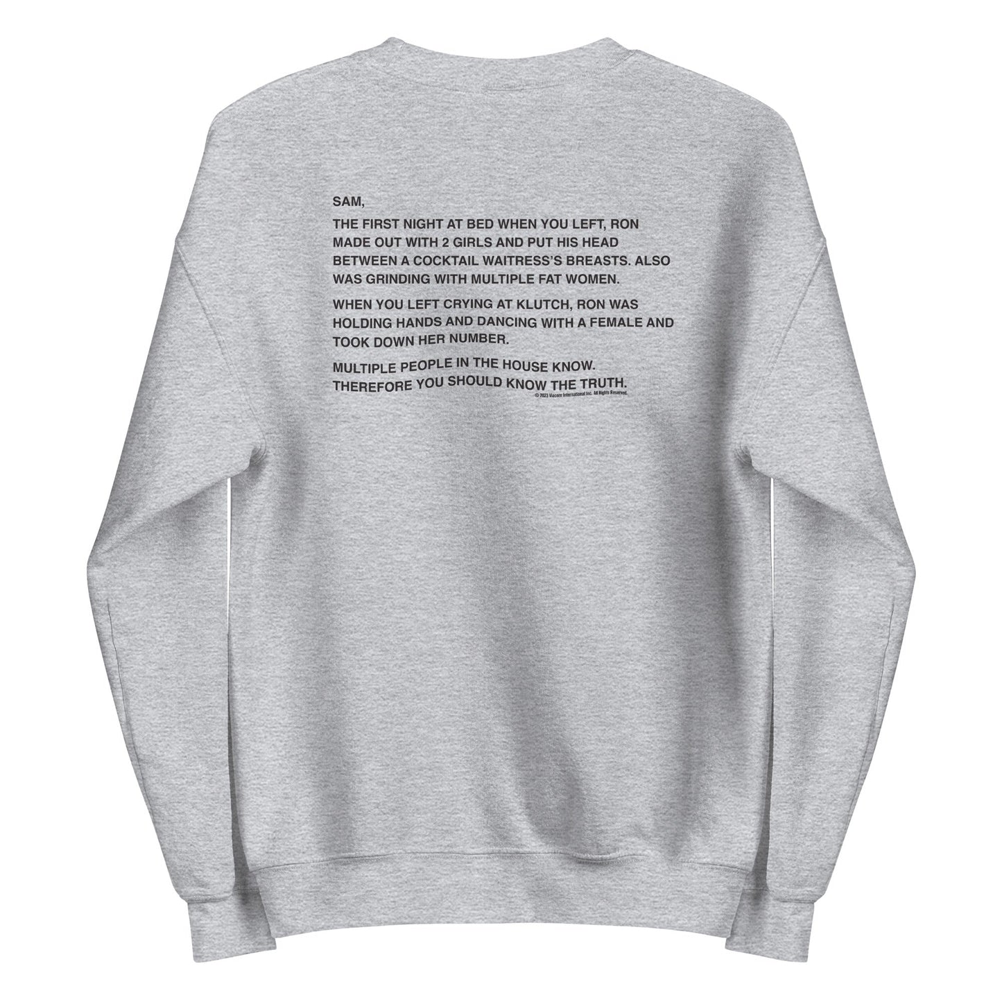 Jersey Shore Family Vacation Sam Note Sweatshirt - Paramount Shop