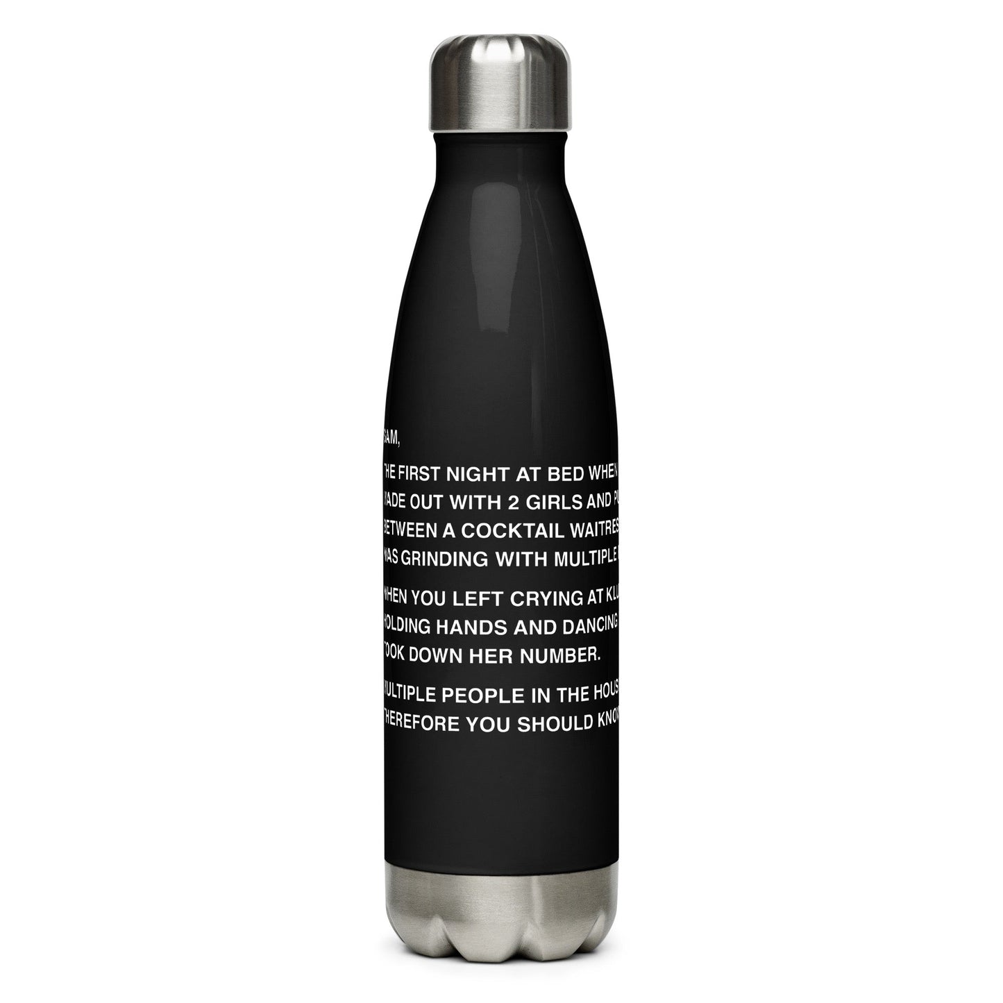 Jersey Shore Family Vacation Sam Note Water Bottle - Paramount Shop