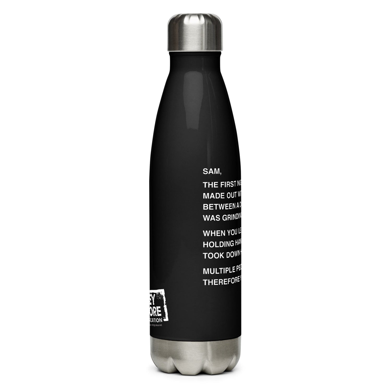 Jersey Shore Family Vacation Sam Note Water Bottle - Paramount Shop