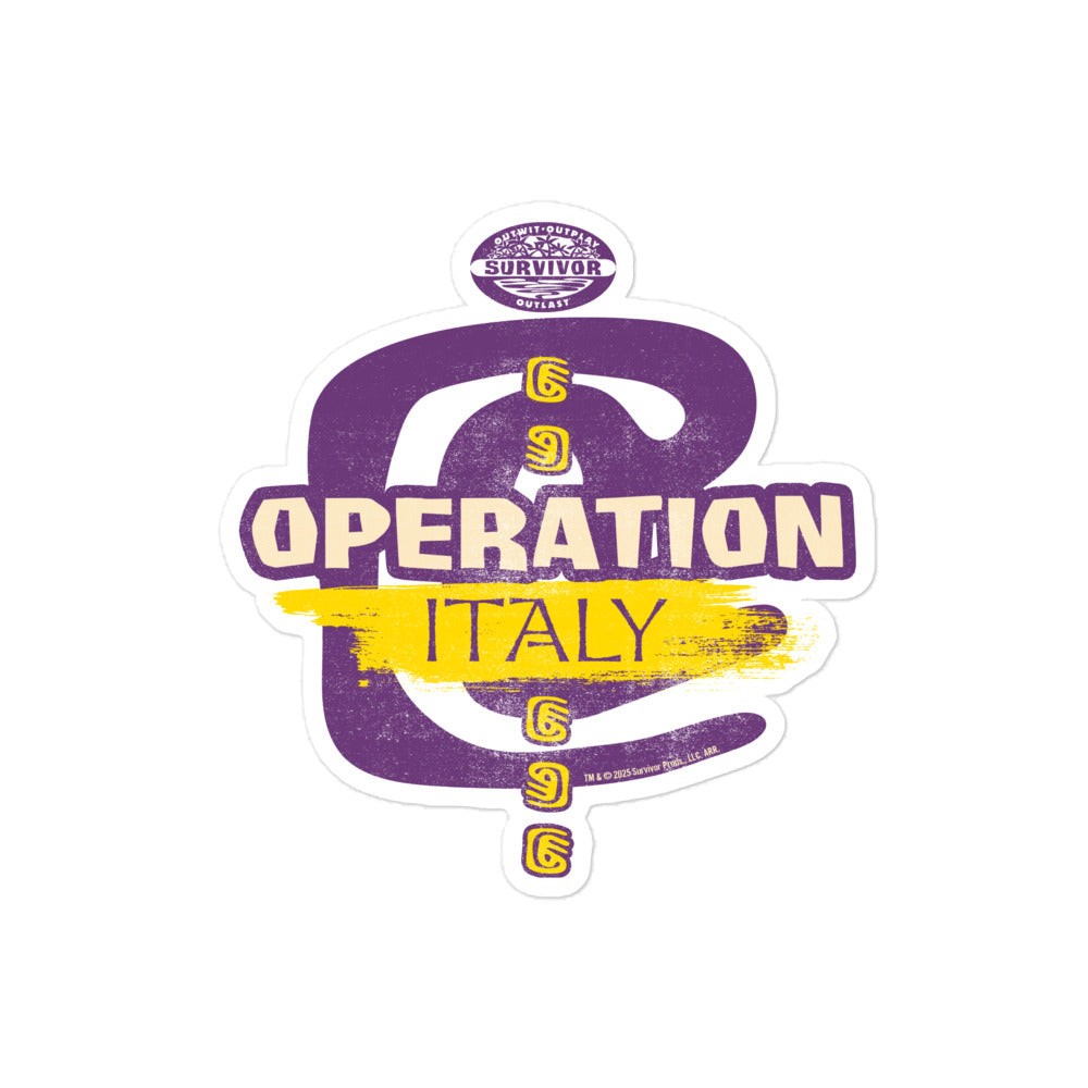 Survivor Operation Italien Aufkleber