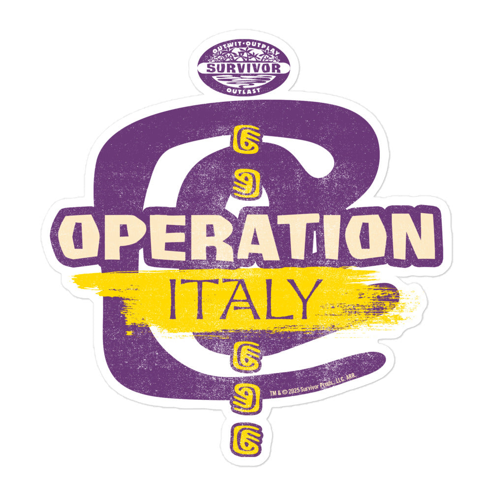 Survivor Operation Italien Aufkleber