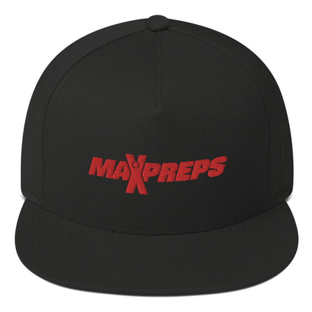 MaxPreps Logo Embroidered Flat Bill Hat - Paramount Shop