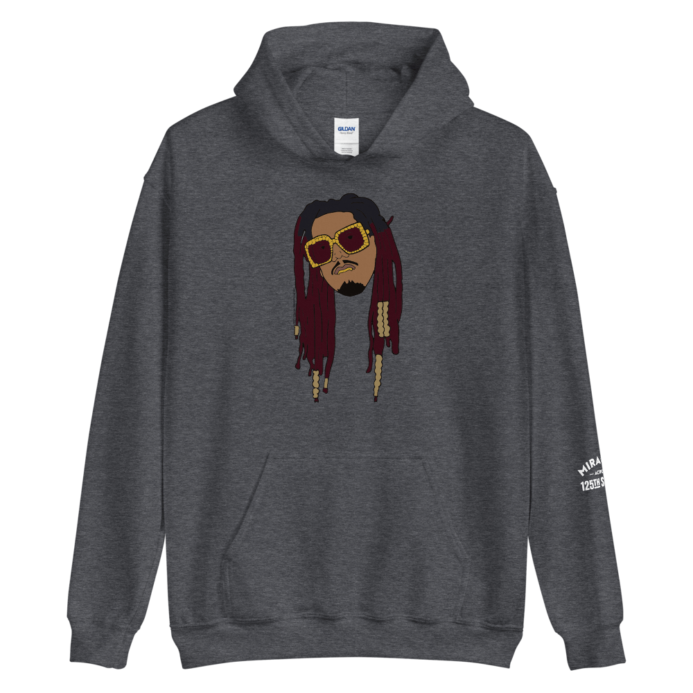 Miracles Across 125th Street Murda Count Harlem Face Hooded Sweatshirt - Paramount Shop