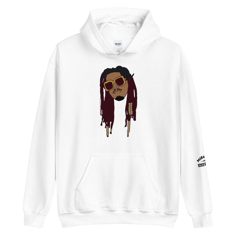 Miracles Across 125th Street Murda Count Harlem Face Hooded Sweatshirt - Paramount Shop