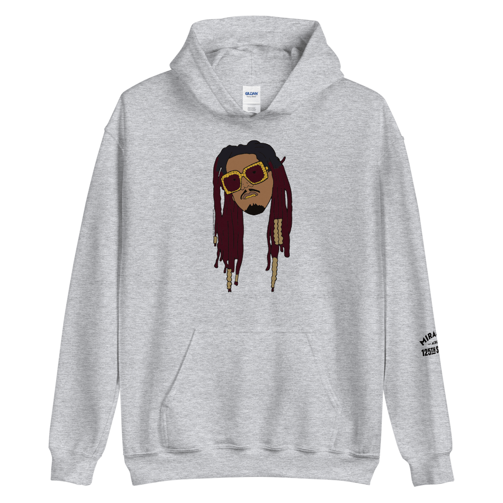 Miracles Across 125th Street Murda Count Harlem Face Hooded Sweatshirt - Paramount Shop