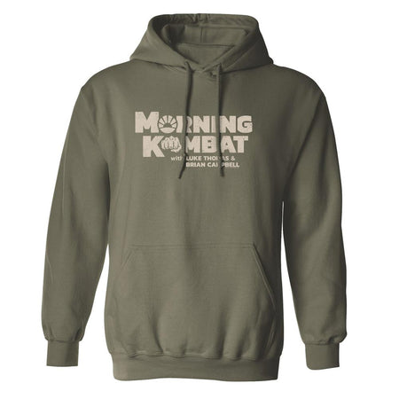 Morning Kombat Logo with Names Fleece Hooded Sweatshirt - Paramount Shop