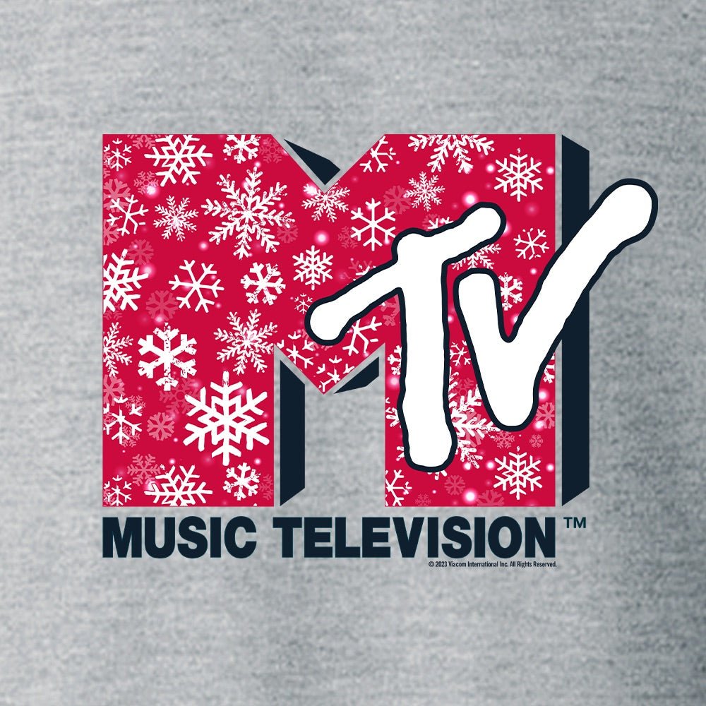 MTV Gear Snowflake Logo Fleece Crewneck Sweatshirt - Paramount Shop