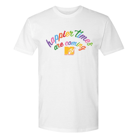 MTV Happier Times Are Coming Adult Short Sleeve T - Shirt - Paramount Shop