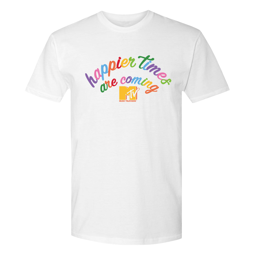 MTV Happier Times Are Coming Adult Short Sleeve T - Shirt - Paramount Shop