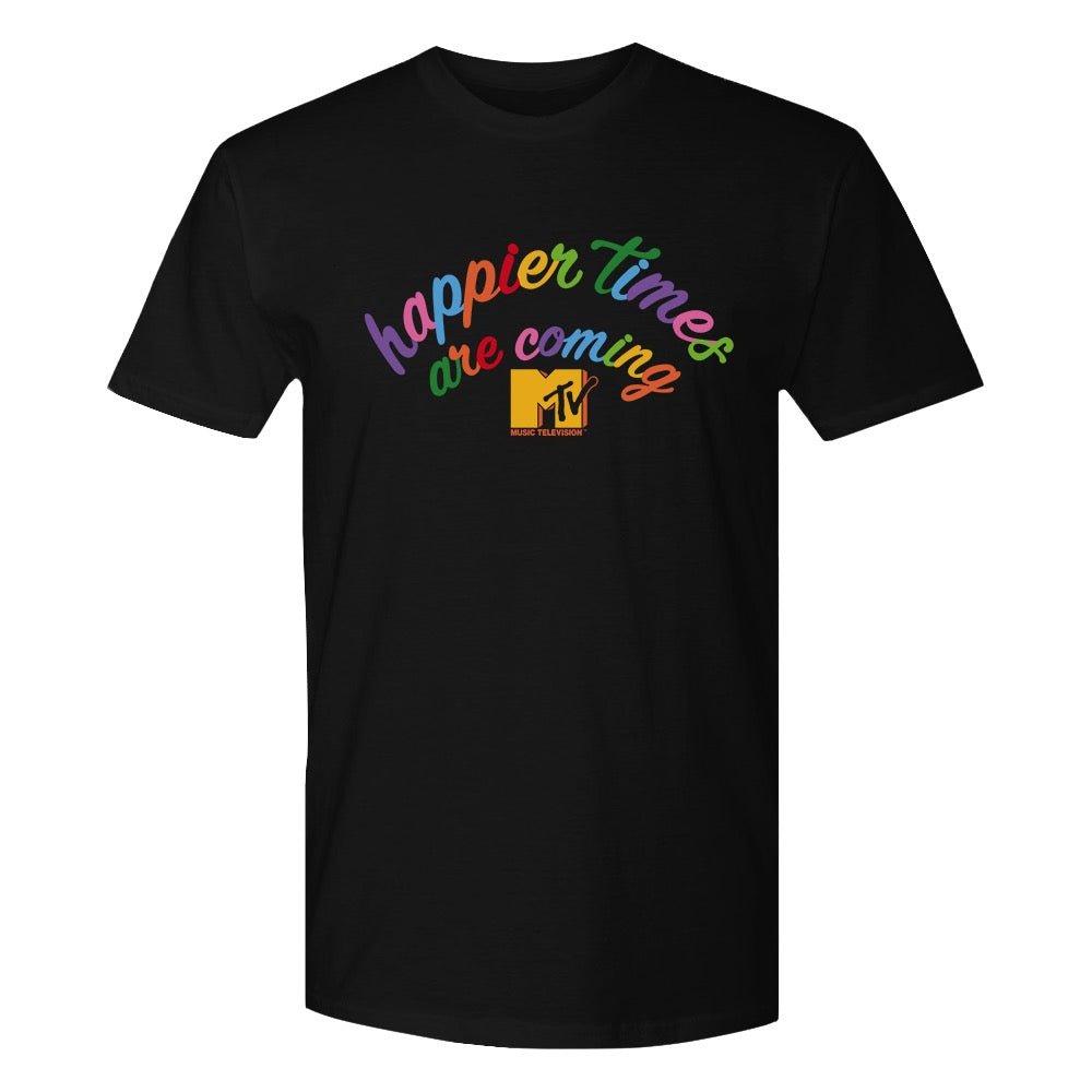 MTV Happier Times Are Coming Adult Short Sleeve T - Shirt - Paramount Shop