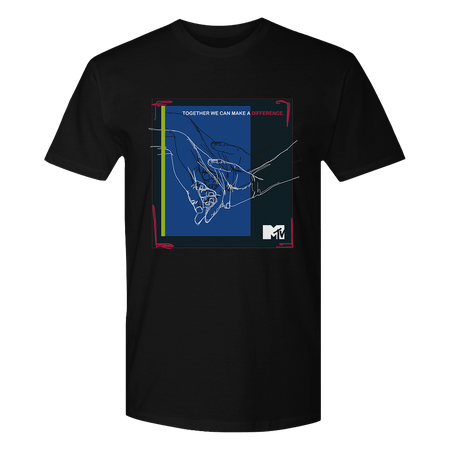 MTV Together We Can Make A Difference Adult Short Sleeve T - Shirt - Paramount Shop