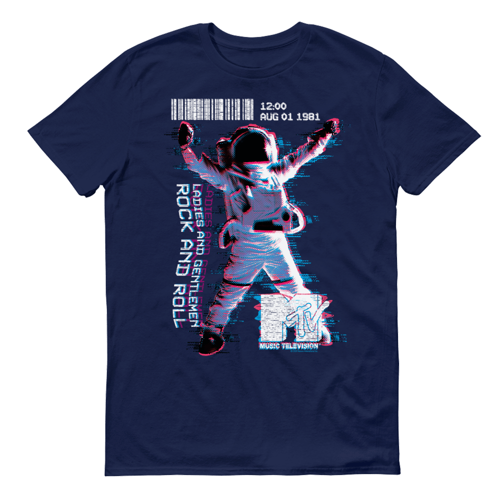 MTV VMAs Rock And Roll Moonman Adult Short Sleeve T - Shirt - Paramount Shop