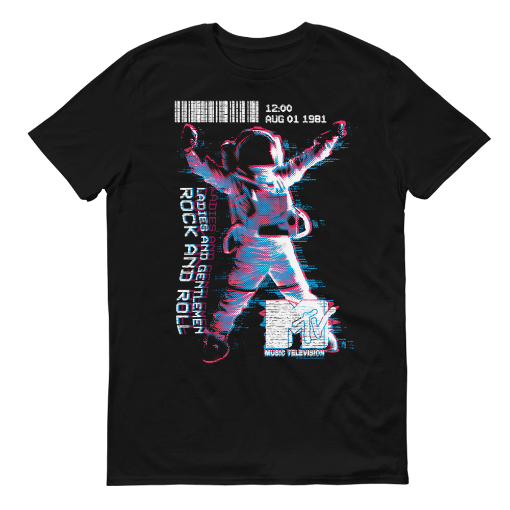 MTV VMAs Rock And Roll Moonman Adult Short Sleeve T - Shirt - Paramount Shop