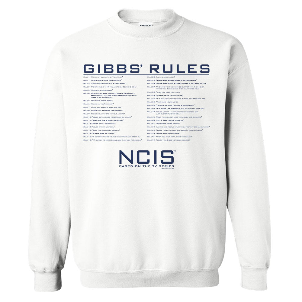 NCIS Gibbs Rules Crew Neck Sweatshirt - Paramount Shop