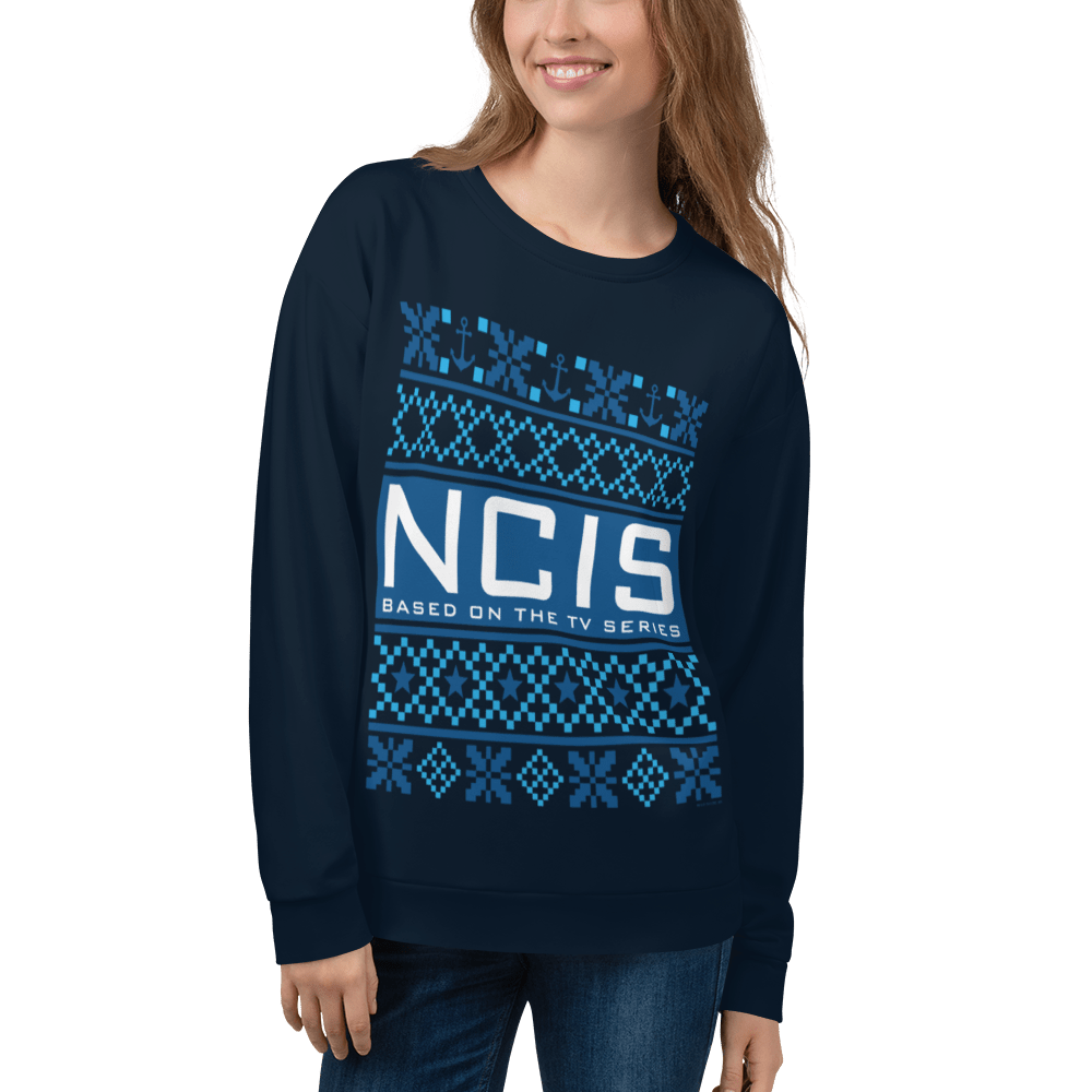 NCIS Holiday Adult All - Over Print Sweatshirt - Paramount Shop