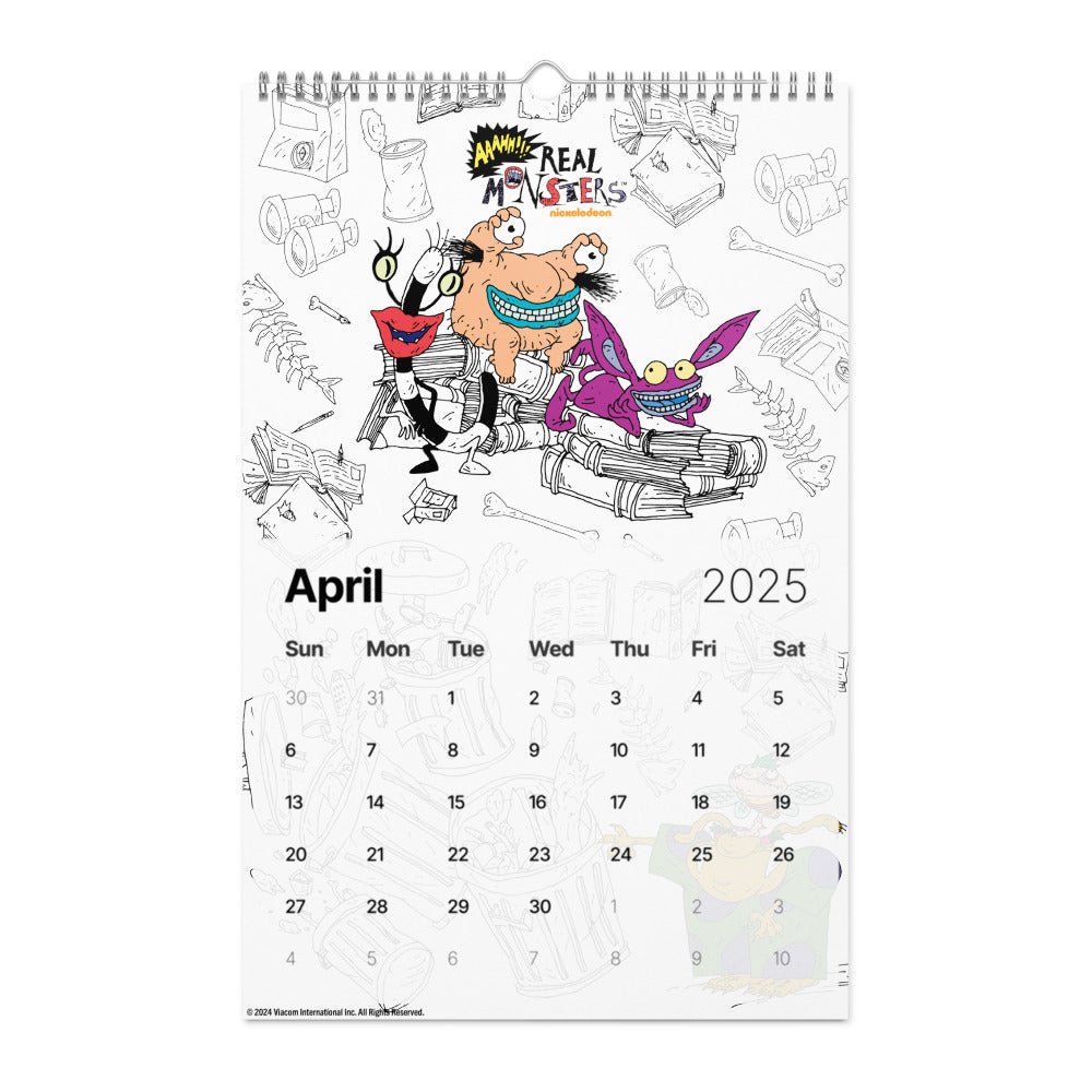 Nicktoons 2025 Wall Calendar - Paramount Shop