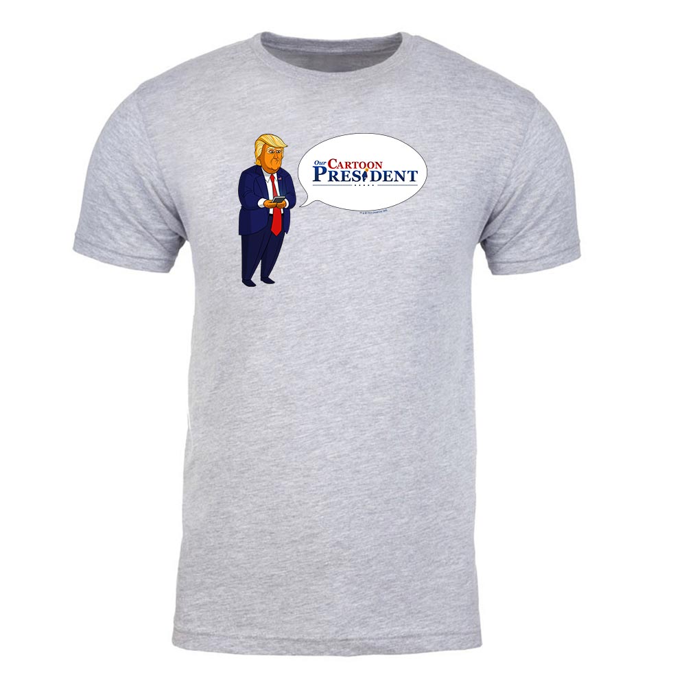 Our Cartoon President Tweet Adult Short Sleeve T - Shirt - Paramount Shop