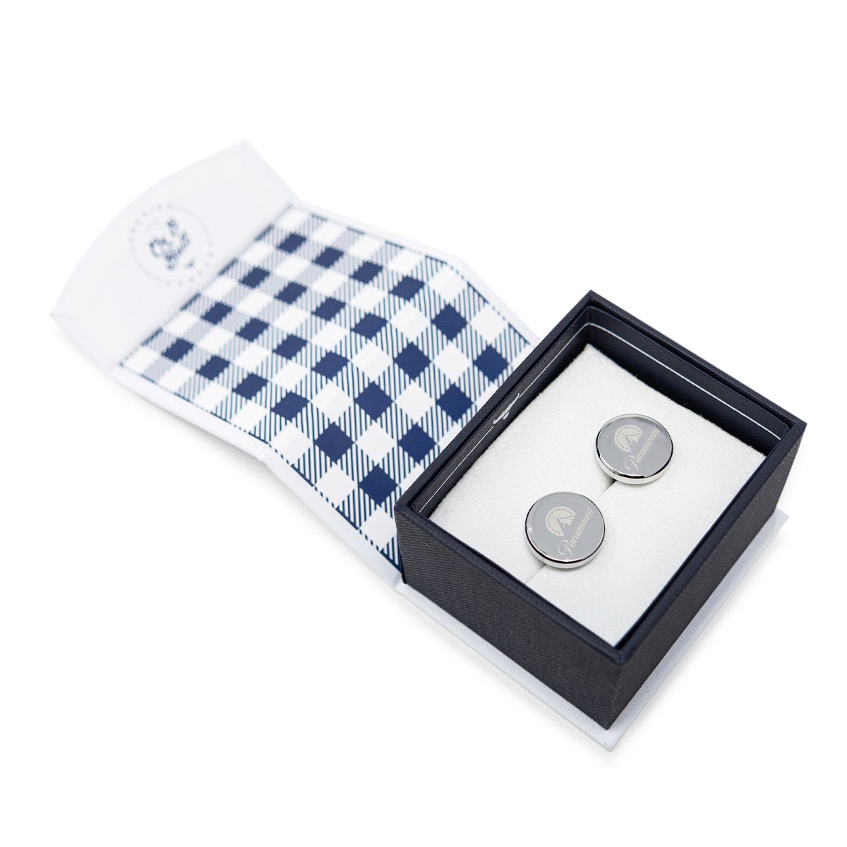 Paramount Logo Engraved Stainless Steel Cufflinks - Paramount Shop