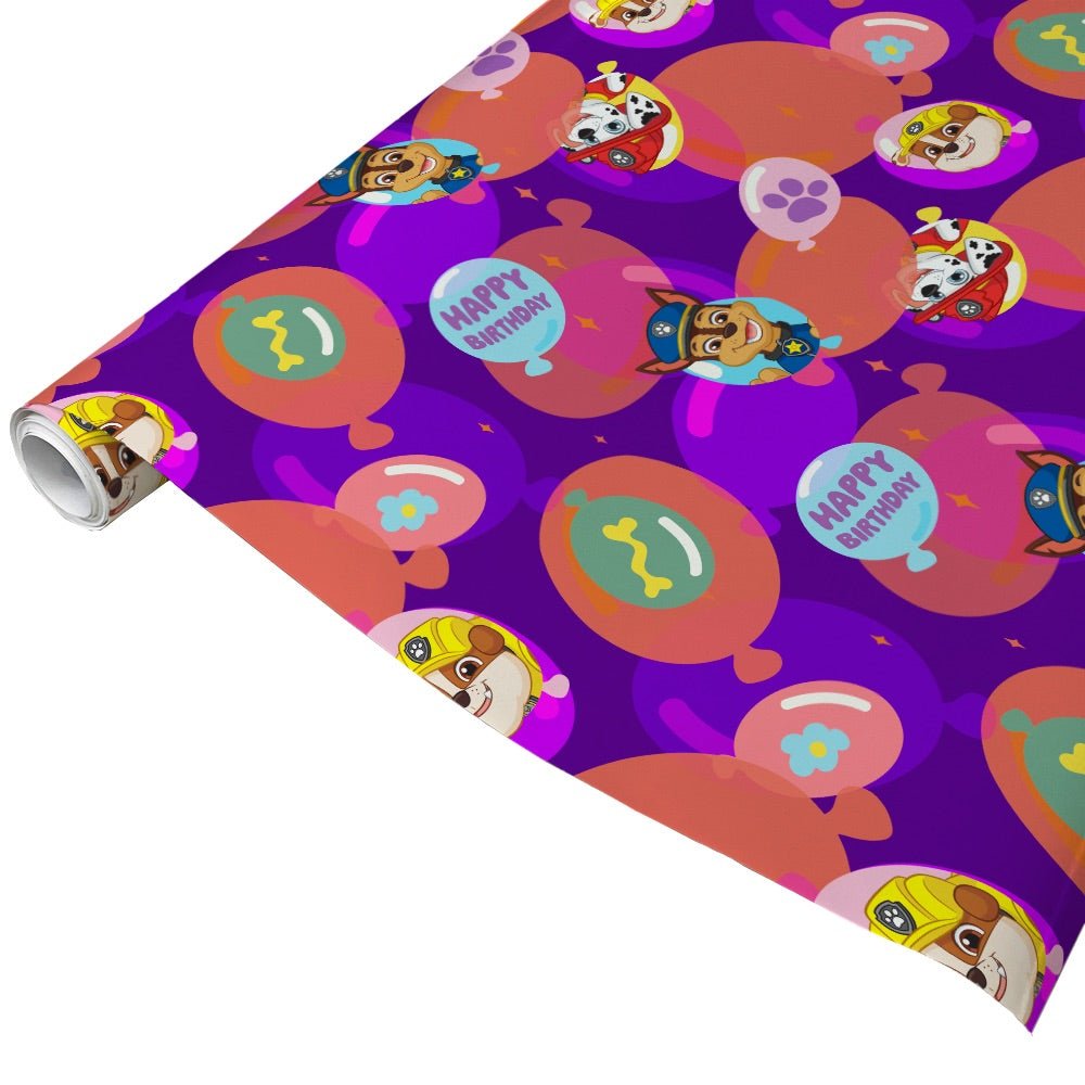 Paw Patrol Birthday Gift Wrap - Paramount Shop