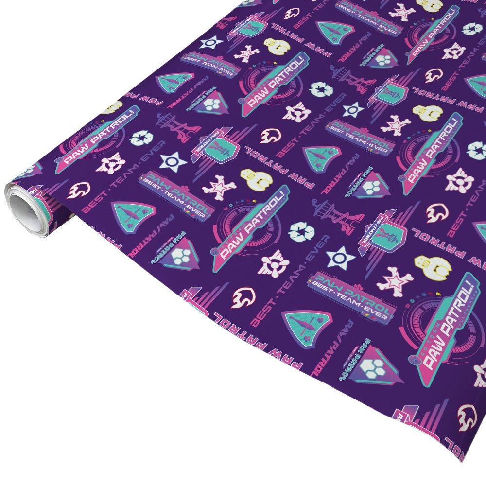 Paw Patrol Evergreen Pattern Gift Wrap - Paramount Shop