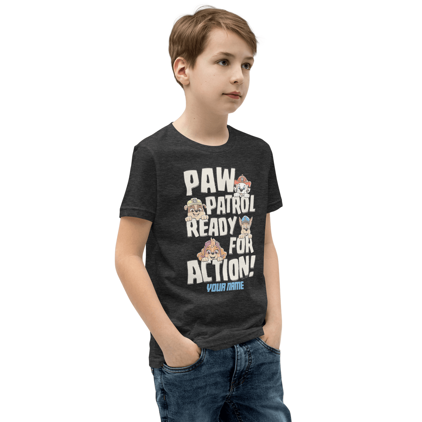 PAW Patrol Ready For Action Personalized Kids Premium T - Shirt - Paramount Shop