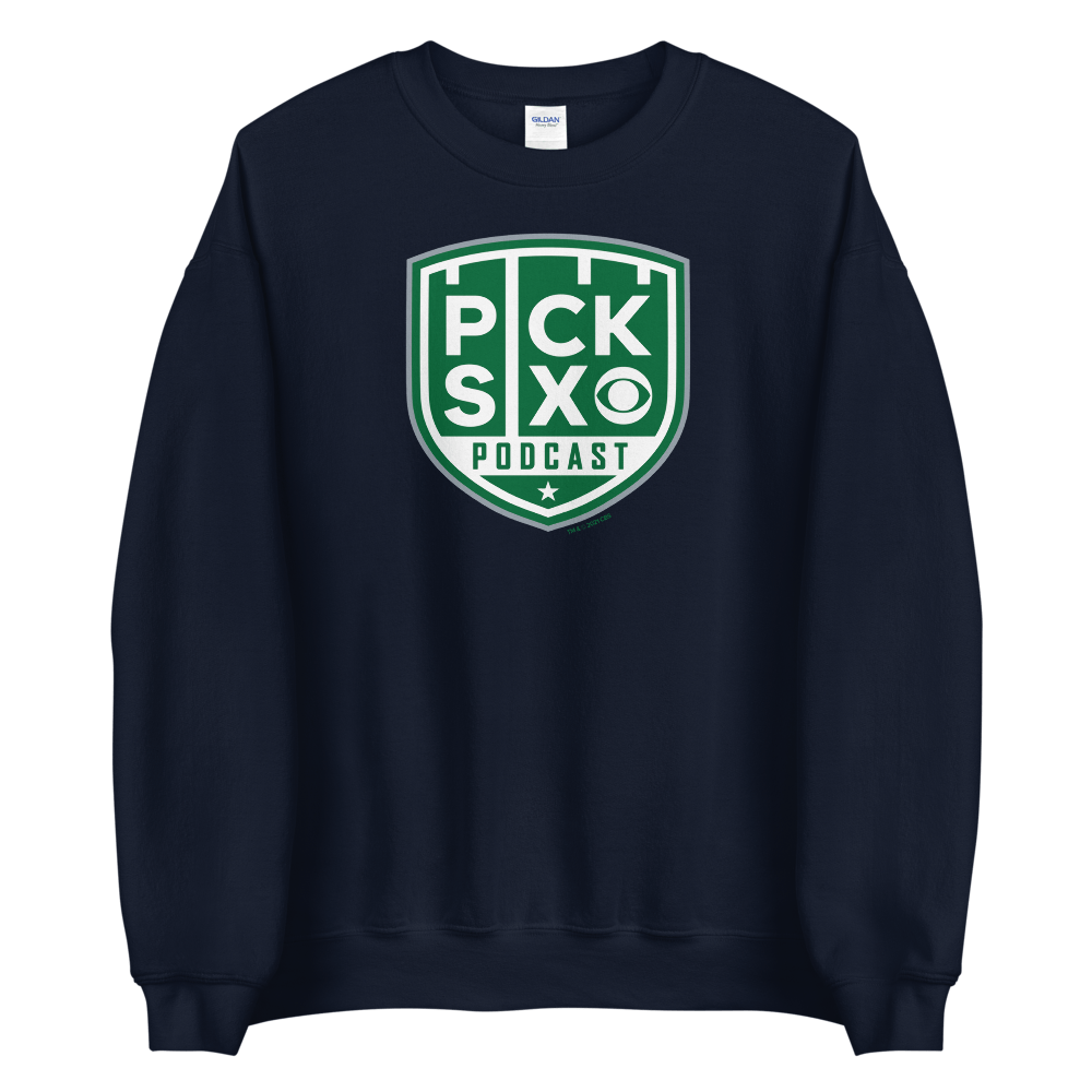 Pick Six Podcast Logo Fleece Crewneck Sweatshirt - Paramount Shop