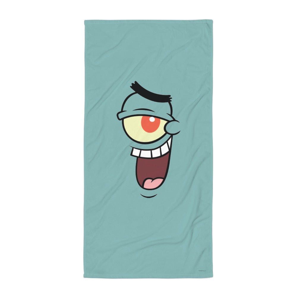 Plankton Big Face Beach Towel - Paramount Shop