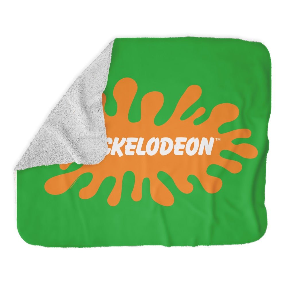 Retro Nickelodeon Grey Sherpa Blanket - Paramount Shop