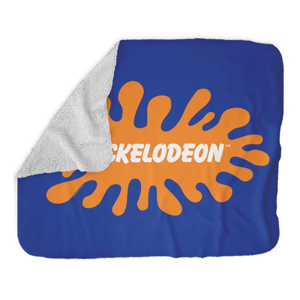 Retro Nickelodeon Grey Sherpa Blanket - Paramount Shop