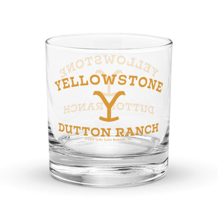 Yellowstone Rancho Dutton Logo Vidrio de roca