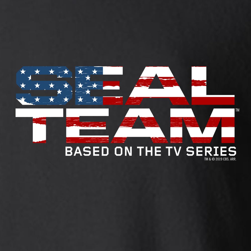 SEAL Team American Flag Logo Fleece Zip - Up Hooded Sweatshirt - Paramount Shop