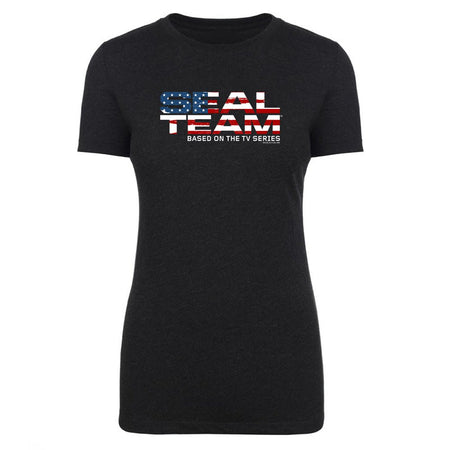 SEAL Team American Flag Logo Women's Tri - Blend T - Shirt - Paramount Shop