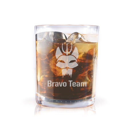 SEAL Team Bravo Team Laser Engraved Rocks Glass - Paramount Shop