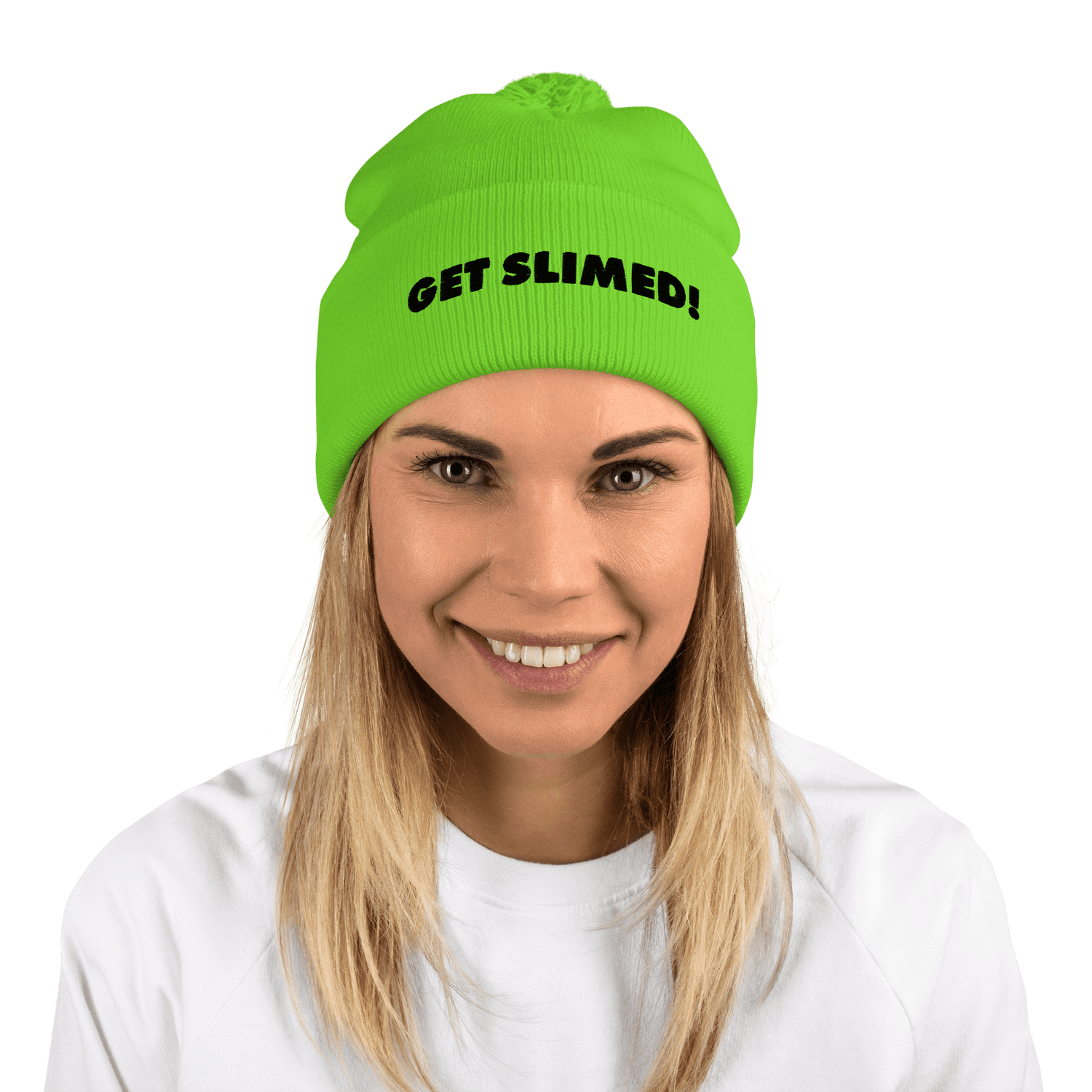 Slime Get Slimed! Pom Pom Knit Beanie - Paramount Shop