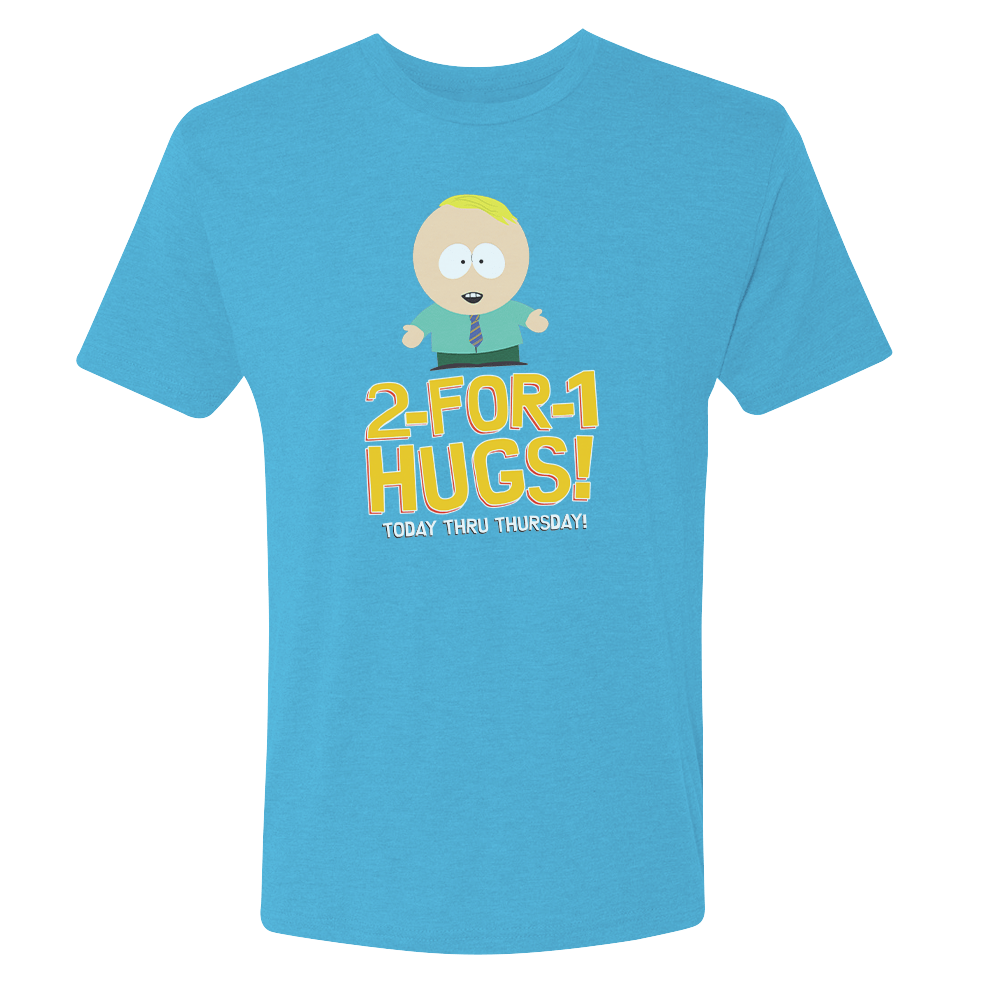 South Park 2 For 1 Hugs Tri - Blend Short Sleeve T - Shirt - Paramount Shop