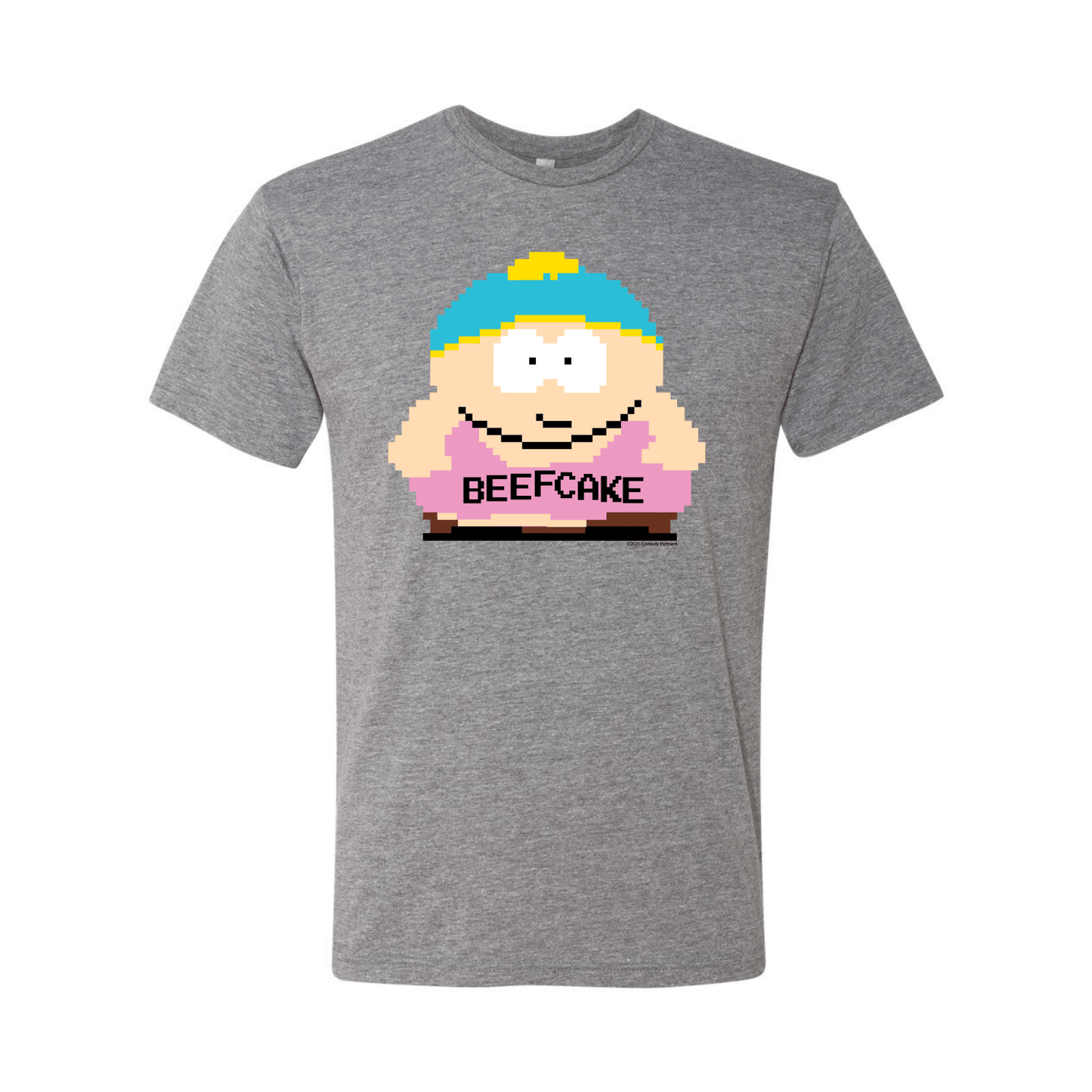 South Park 8 - Bit Cartman Beefcake Tri - Blend T - Shirt - Paramount Shop