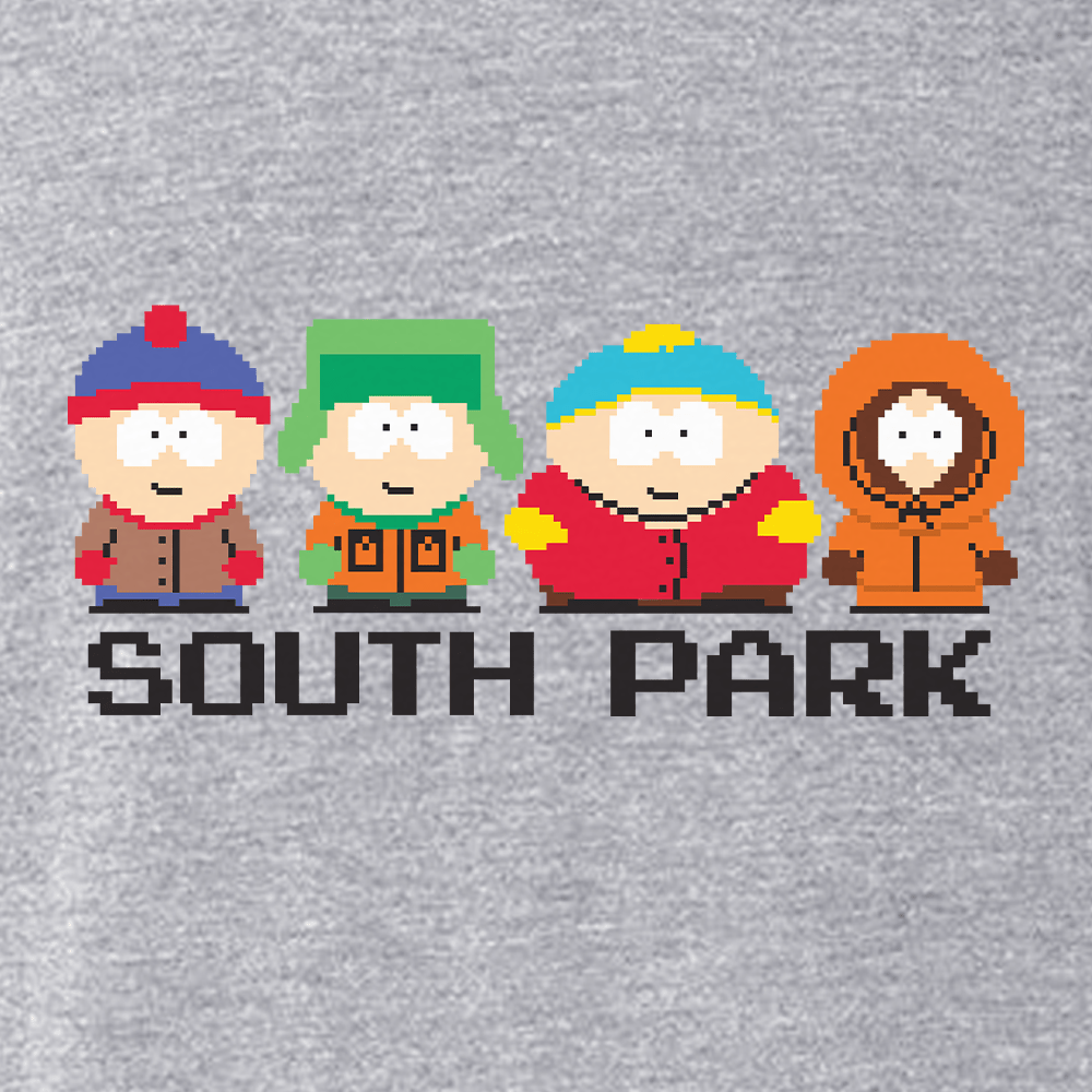 South Park 8 - Bit Characters Men's Tri - Blend T - Shirt - Paramount Shop