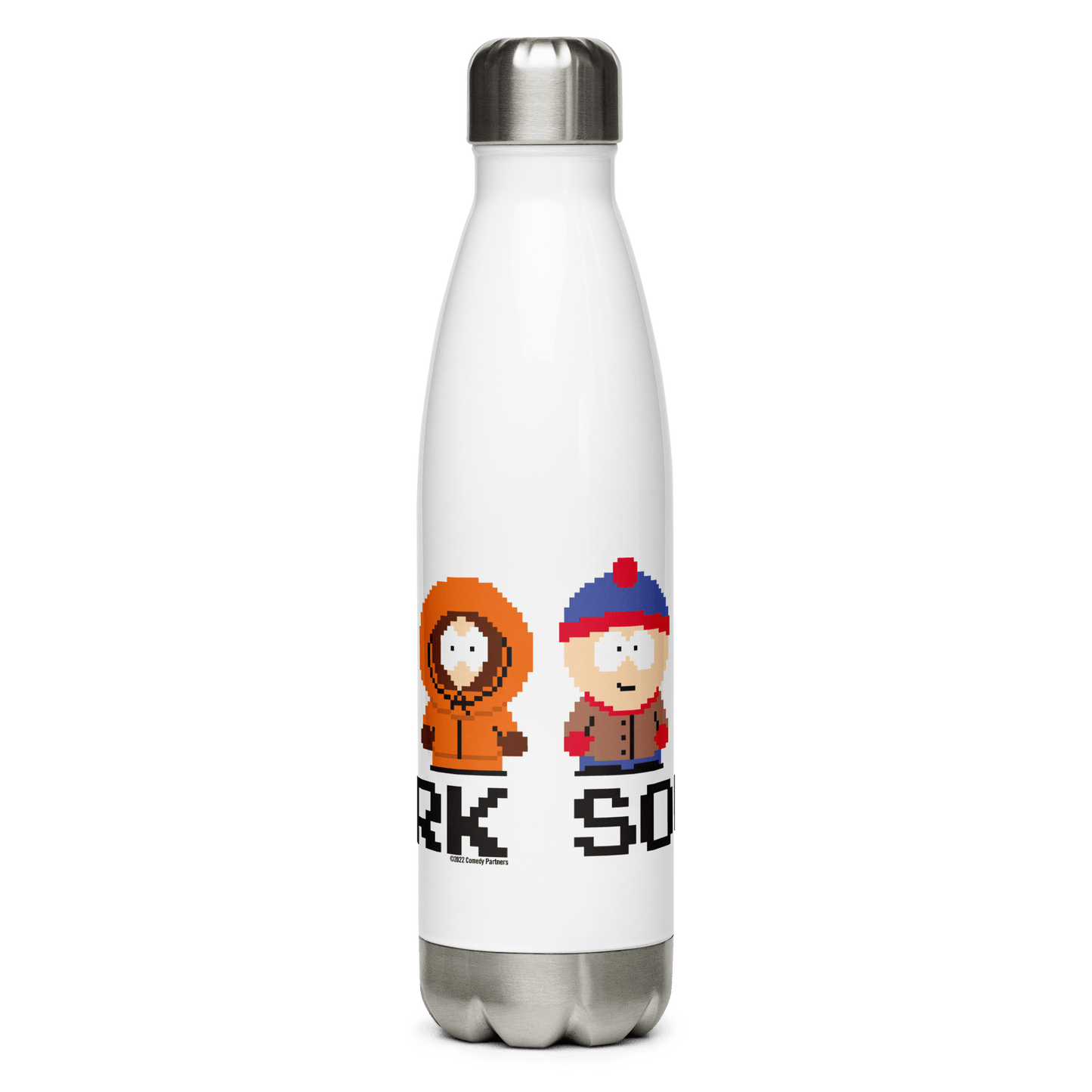 South Park 8 Bit Characters Stainless Steel Water Bottle - Paramount Shop