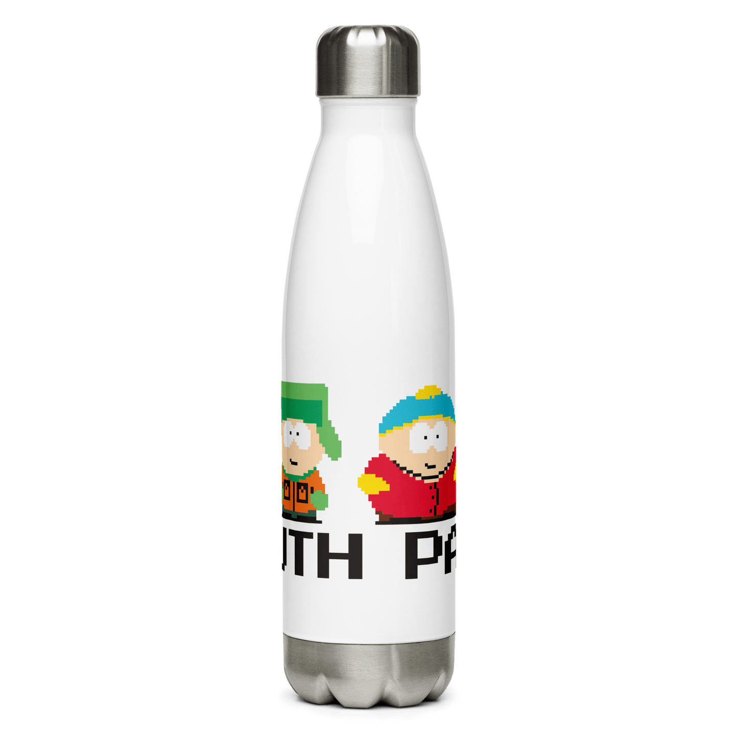 South Park 8 Bit Characters Stainless Steel Water Bottle - Paramount Shop